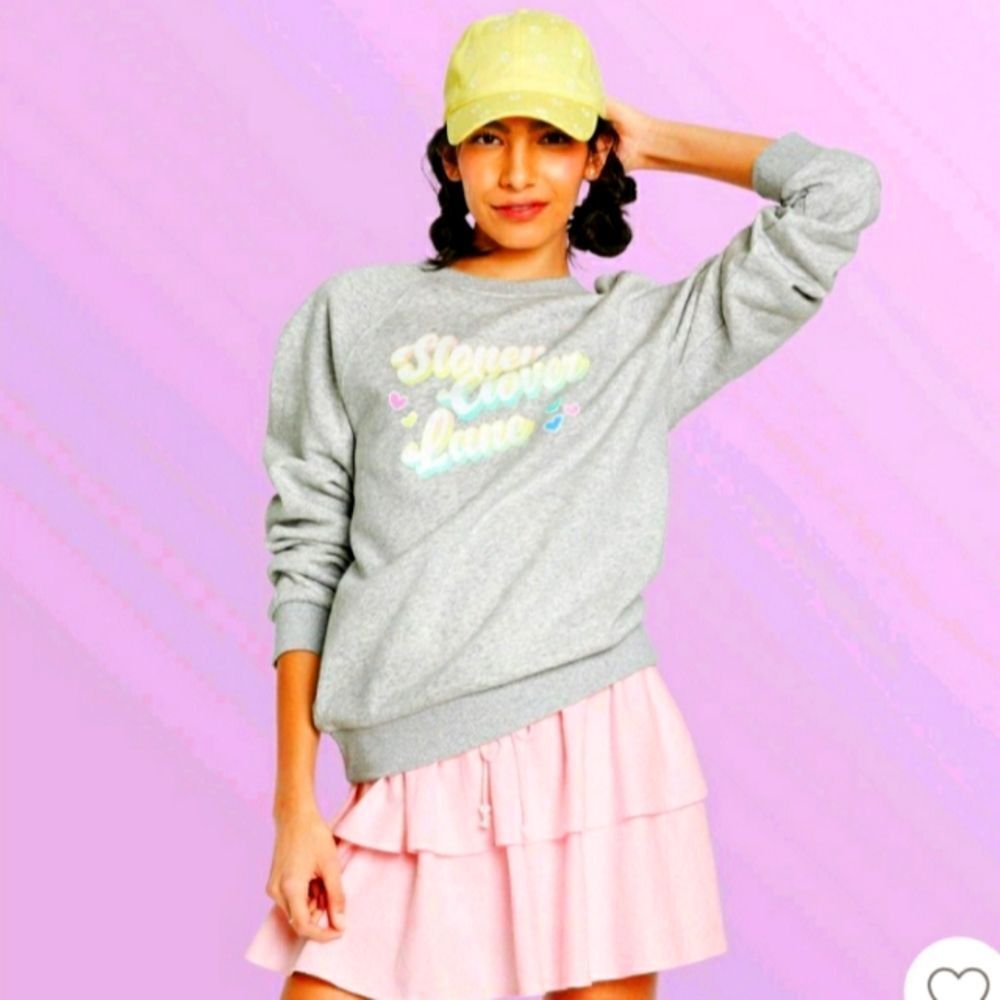 Stoney Clover Lane sweatshirt gray size large athleisure women